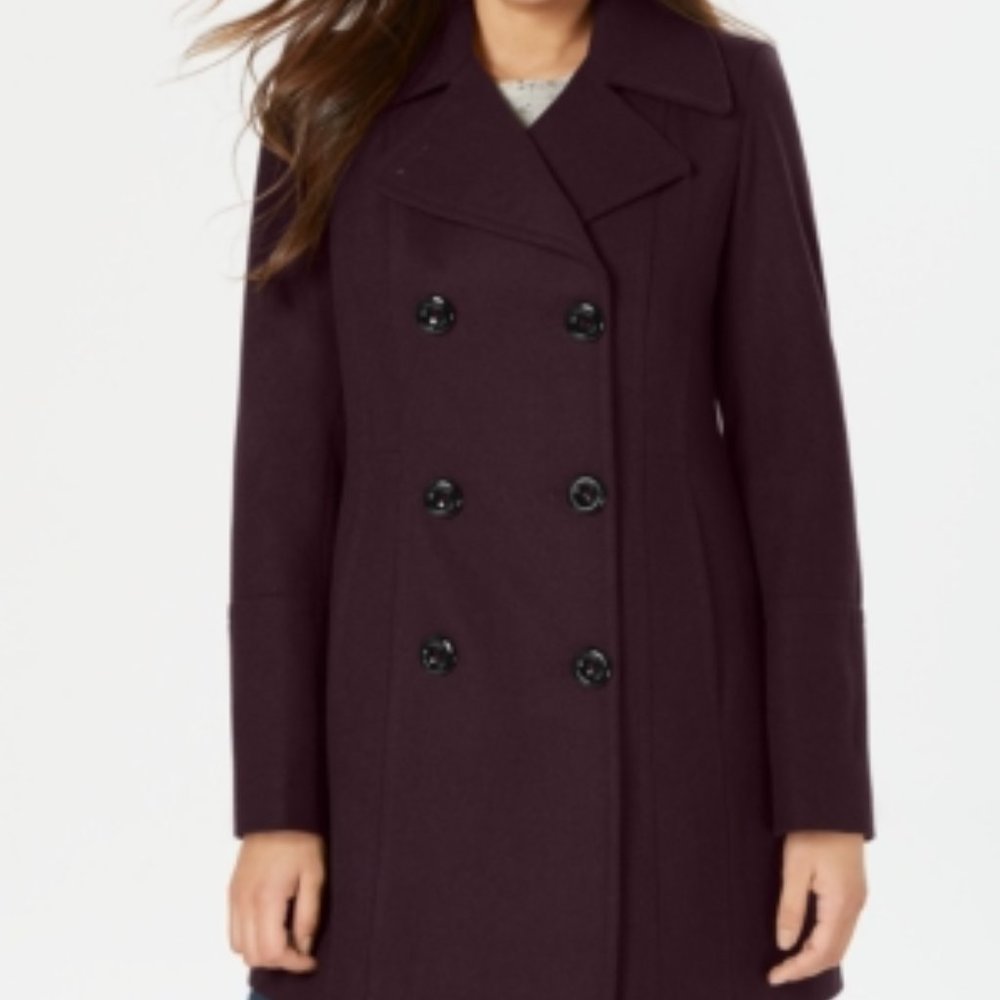 Anne Klein Wool Double breasted Peacoat